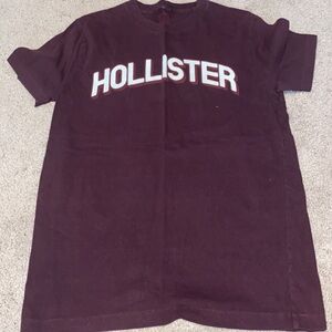 Hollister Burgundy Crew Neck Tee